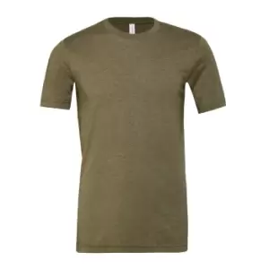 Bella + Canvas Adults Unisex Heather CVC T-Shirt (XXL) (Heather Olive Green)