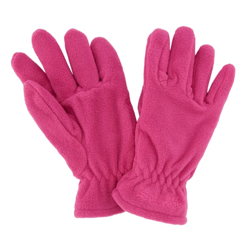 Image of Children's fleece gloves Regatta Taz II Rose Unisex 4/6 ans