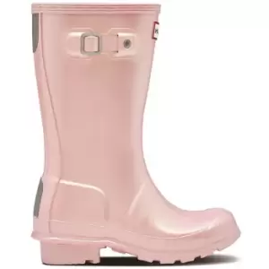 Image of Hunter Girls Original Pearlised Wellington Boots UK Size 12 (EU 31)
