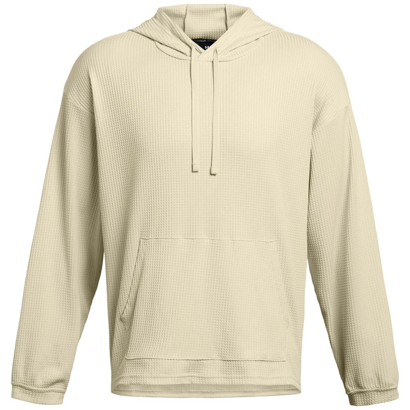 Image of Under Armour Mens Rival Waffle Hoodie Silt/Wht male XS