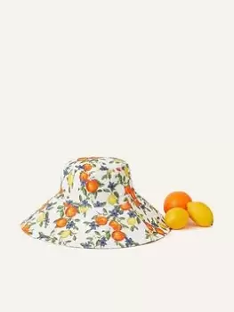 Image of Accessorize Oranges And Lemon Linen Bucket