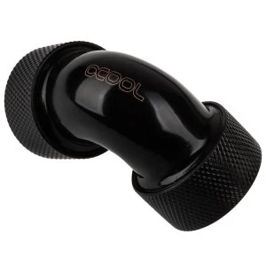 Image of Alphacool Eiszapfen 16mm Hard Tube 90 Degree Fitting - Deep Black