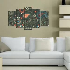 Image of 5ABSMDF-99 Multicolor Decorative MDF Painting (5 Pieces)