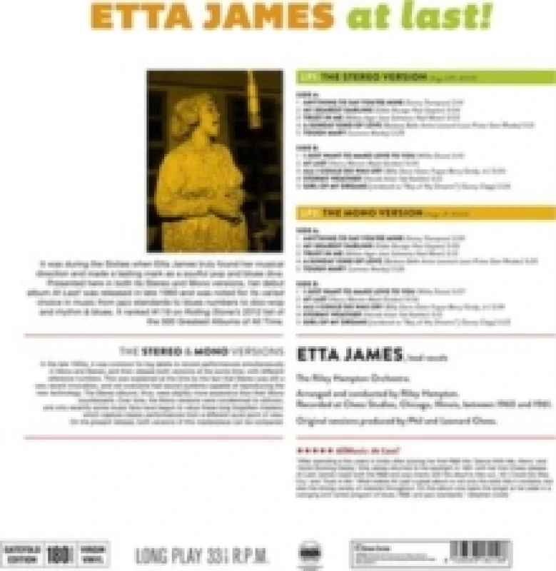 Image of At Last! The Stereo & Mono Versions Vinyl