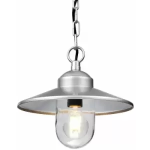 Image of Outdoor IP44 1 Bulb Chain Lantern 304 ss Silver LED E27 60W