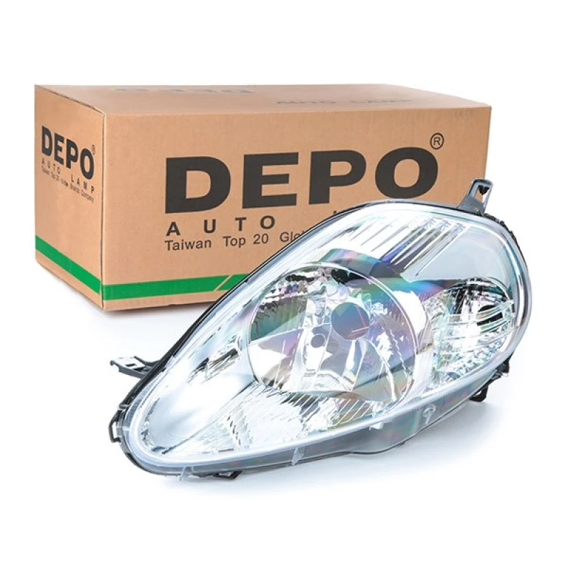 Image of JOHNS 30 19 09 Headlights H4, Left, with motor for headlamp levelling Headlight (259)