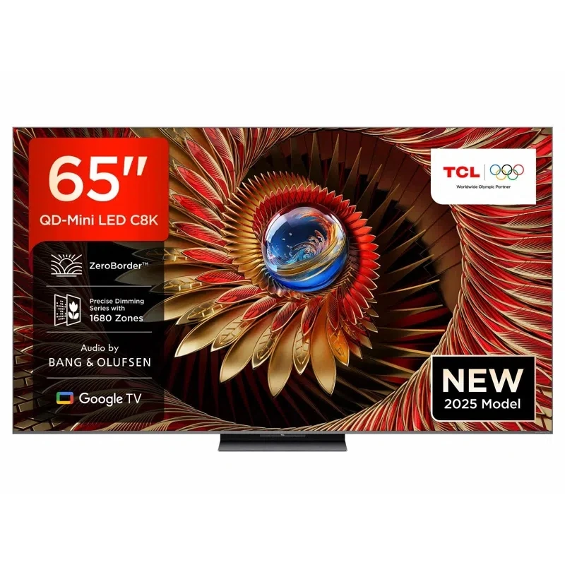 Image of TCL 65" 65C8K-UK Smart 4K Ultra HD HDR QD-Mini LED TV