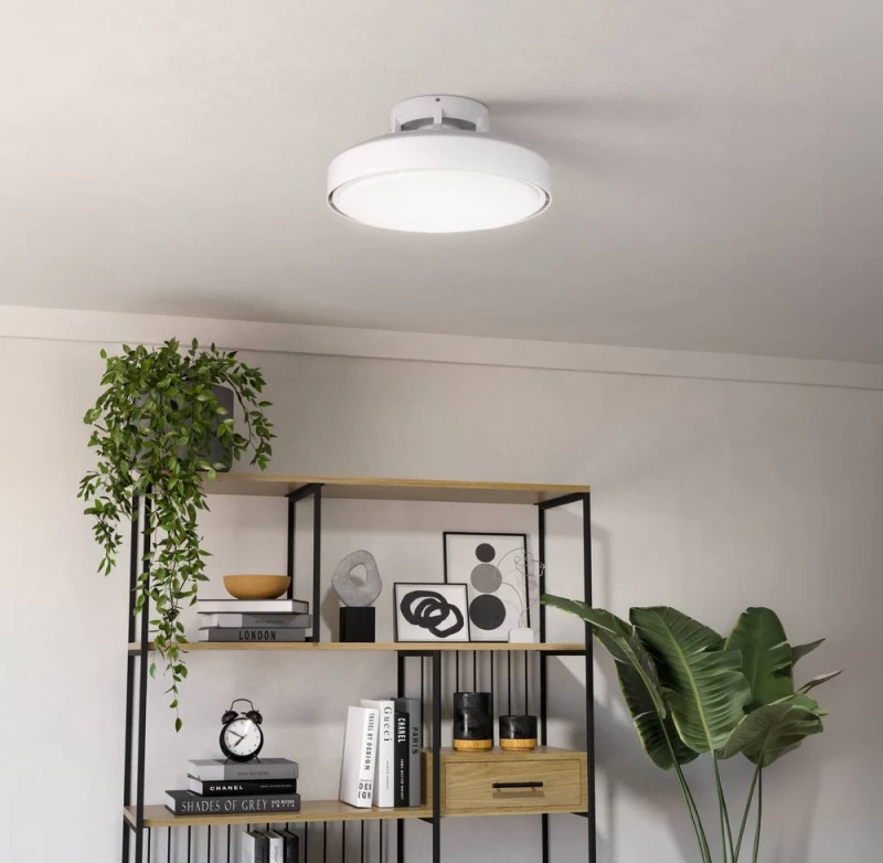 Image of EGLO Eglo Morenci White LED Ceiling Fan Light 48cm, Remote Control, Dimmable, Tuneable White Light, 6-Speed White One Size Unisex 9002759352066