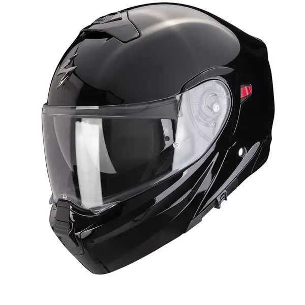 Image of Scorpion Exo-930 Evo Solid Black Modular Helmet 3XL