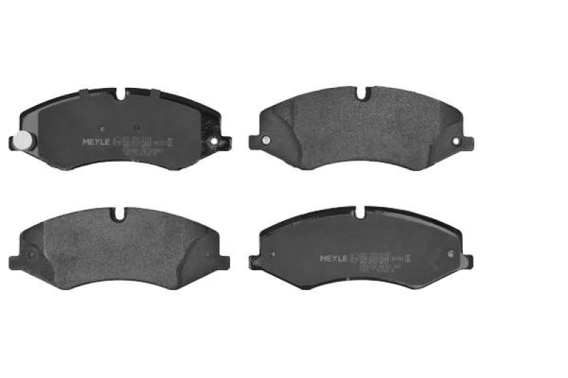 Image of MEYLE 025 250 2119 Brake pad set Front Axle, prepared for wear warning indicator, Original Quality, with anti-squeak plate Brake Pad Set,disc brake (