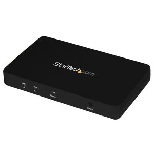 Image of 4k HDMI 2 port Video Splitter 1x2 HDMI Splitter W Solid Aluminum Housing 4K 30hz