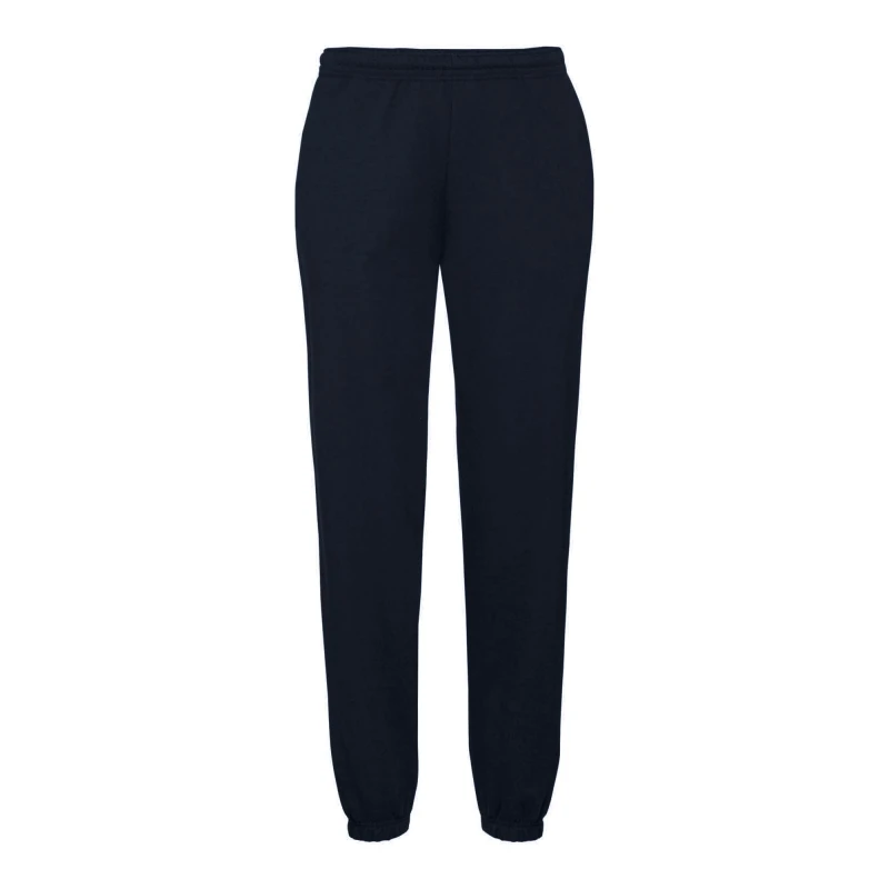 Image of Fruit Of The Loom Fruit of the Loom Men Premium 70 30 Elasticated Jog Pants Jogging Bottoms in Mid Navy Size: Small Mid Navy S Male 5054171270224