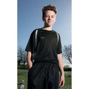 Image of Precision Ultimate Moisture Management Tee Black/Silver 26-28"