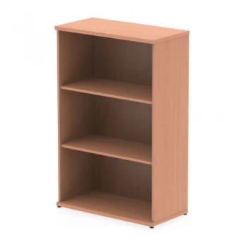 image of Trexus Office Medium Bookcase 800x400x1200mm 2 Shelves Beech Ref