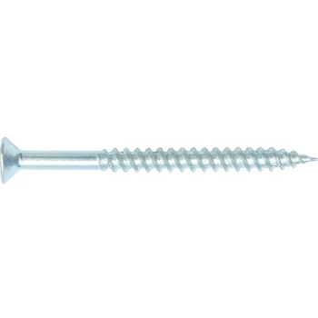 Image of 10X4' Silver-TT Pozi Countersunk Wood Screw BZP (100) - Matlock
