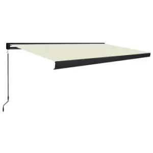 Image of Vidaxl Manual Cassette Awning 500X300 Cm Cream
