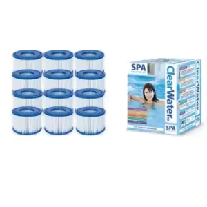 image of Bestway Lay-Z-Spa Starter Kit - 12 Filters, Chlorine, PH+ & PH-, Algaecide & 25 Dip Test Strips