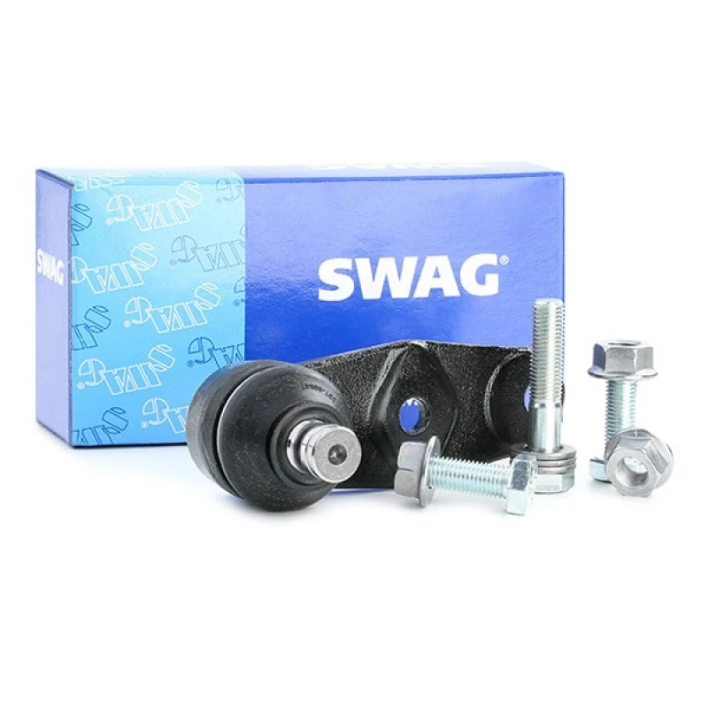 Image of SWAG 60 78 0006 Ball joint Front Axle Right, with fastening/mounting material Support-/Steering Link (2462)