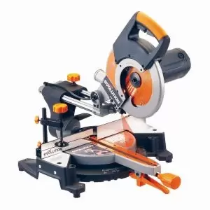 image of Evolution 1800W 110V 255mm Compound Mitre Saw Rage3Fp2551 Orange