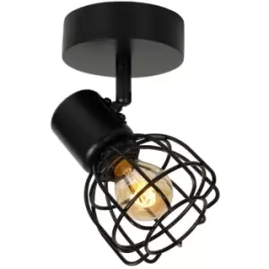 Image of Lucide filox - Ceiling Spotlight - 1xE27 - Black