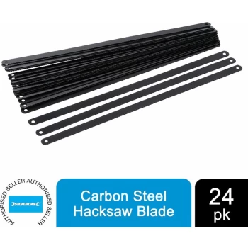Image of Hacksaw Blade Carbon Steel 24pk 300mm 24tpi Tool Accesories 456789 - Silverline