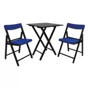 image of Other Tramontina Dark and Blue 3 Piece Bistro Set