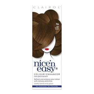 Image of Nice n Easy Colour Enhancer Hair Dye Light Golden Brown 76 Brunette