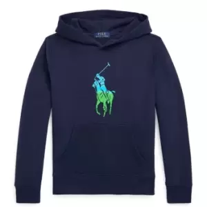 image of Polo Ralph Lauren Polo Ralph Lauren Bold Logo OTH Hoodie Juniors - Blue