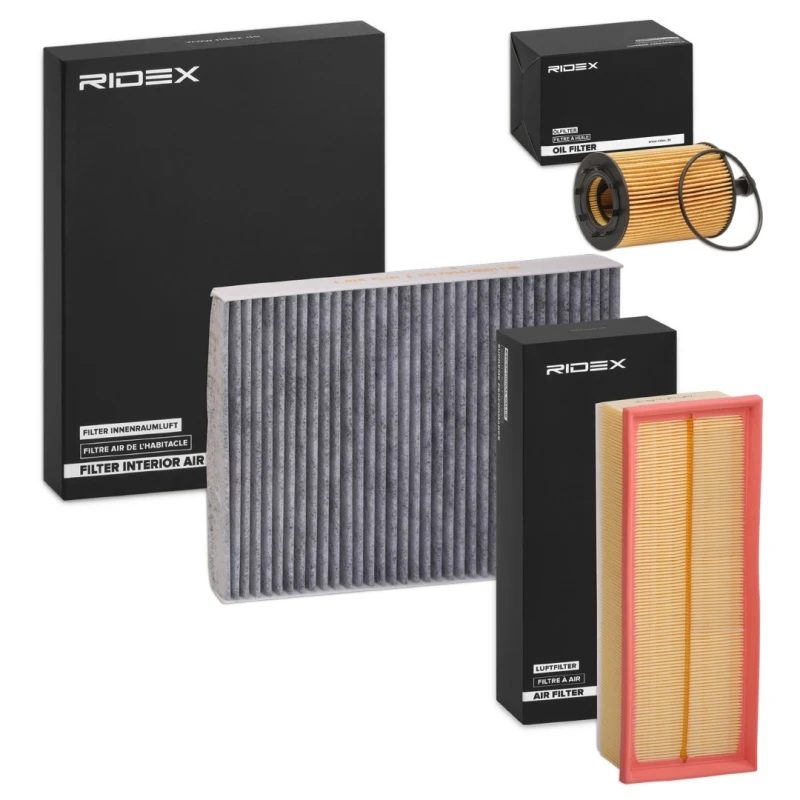 Image of RIDEX 4055F2803 Filter Set with gaskets/seals, with pre-filter Filter Set (4055)
