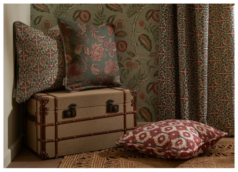 Image of Esselle Home Esselle Home Fruits of Paradise Green Wallpaper