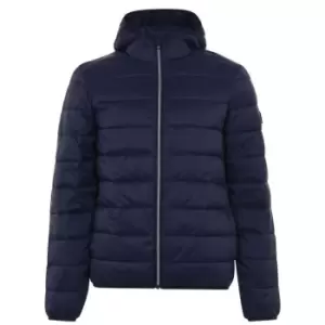 Image of Original Penguin Hood Padded Jacket - Blue