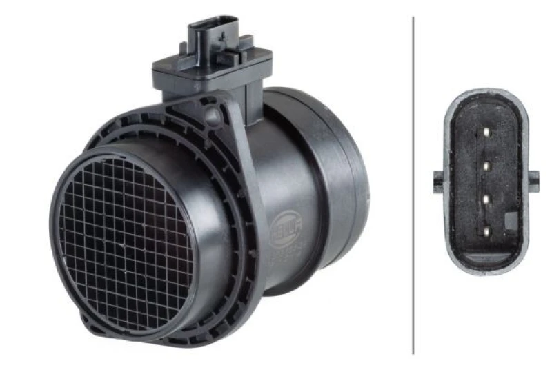 Image of HELLA Mass air flow sensor HELLA 8ET 358 095-291