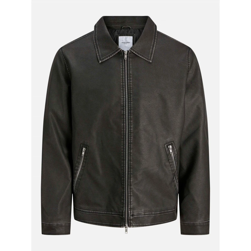 Image of Jack and Jones Casablanca PU Jacket Mens Black male S