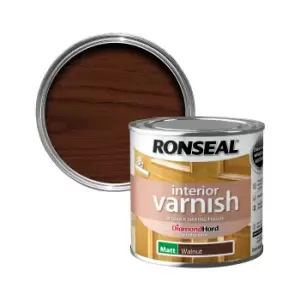 image of Ronseal Interior Walnut Matt Varnish, 250Ml