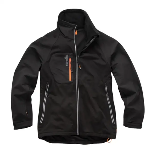 Image of Scruffs Trade Flex Softshell Jacket Black - XXL