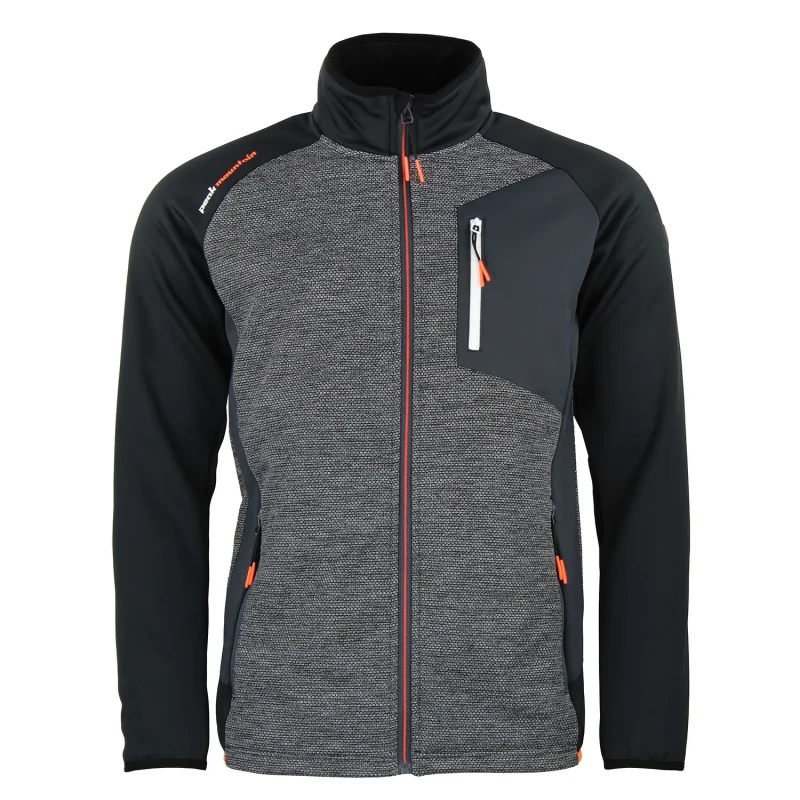 Image of Fleece tracksuit jacket Peak Mountain Cerin Noir Male XL