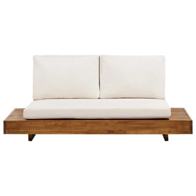 Image of Beliani Garden Sofa 2 Seater Marettimo Certified Acacia Wood Brown