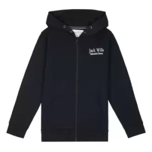 image of Jack Wills Pinebrook Zip Hoodie - Black