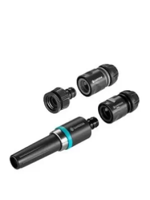 image of Gardena Ecoline Watering Bundle (Connector Set, Spray Nozzle, Sprinkler)