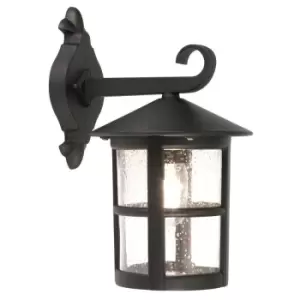 Image of IP43 Wall Light Sconce Black LED E27 100W Bulb External d00205