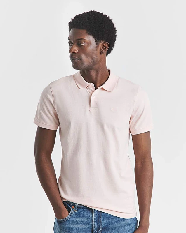 Image of Levis Levis Short Sleeve Slim Housemark Polo Pink - Levis - Size: XXL Pink Male XXL LE17805