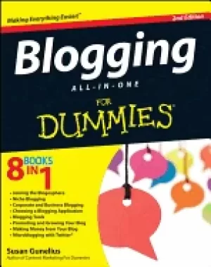 Image of blogging all in one for dummies