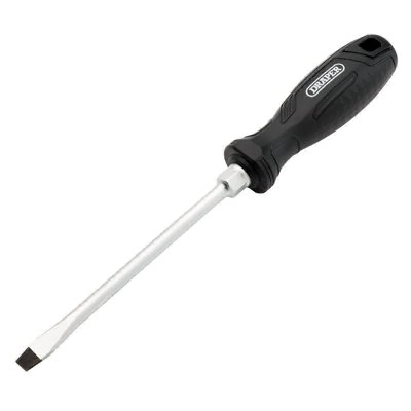 Image of Draper 13552 Slotted Hard Grip Screwdriver, 8.0 x 150mm 13552