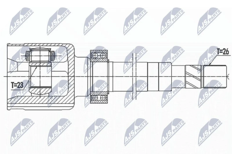 Image of NTY CV joint kit NTY NPW-RE-145