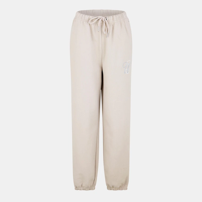Image of Jack Wills Womens Emblem Closed Hem Fleece Joggers Stone female 8 (XS)