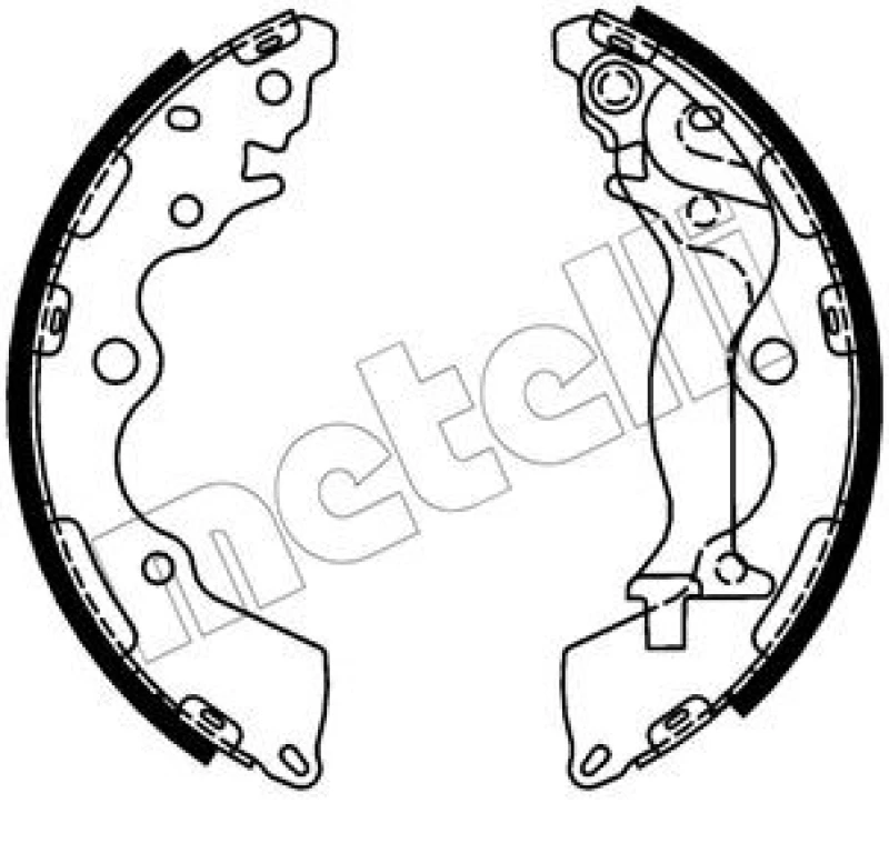 Image of METELLI Brake Shoe Set METELLI 53-0739