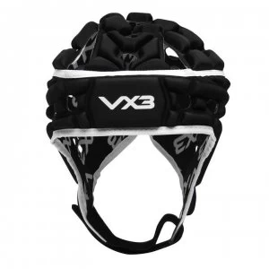 image of VX-3 Airflow Rugby Headguard - Black/White