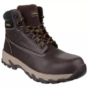 Image of Stanley Mens Tradesman Lace Up Penetration Resistant Safety Boots (10 UK) (Brown)