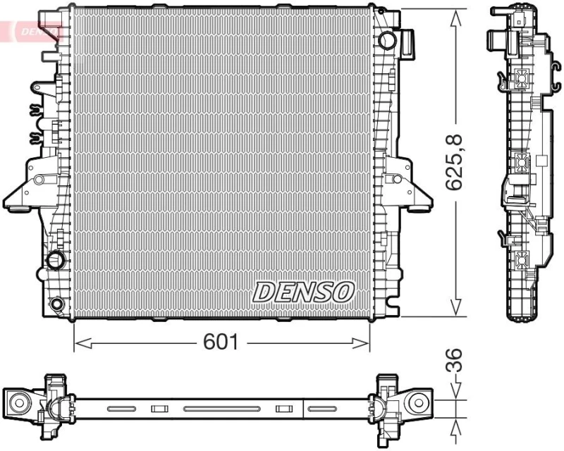 Image of DENSO Engine radiator DENSO DRM14004