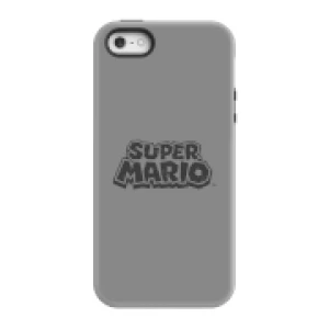 image of Nintendo Super Mario Distressed Logo Phone Case - iPhone 5/5s - Tough Case - Gloss